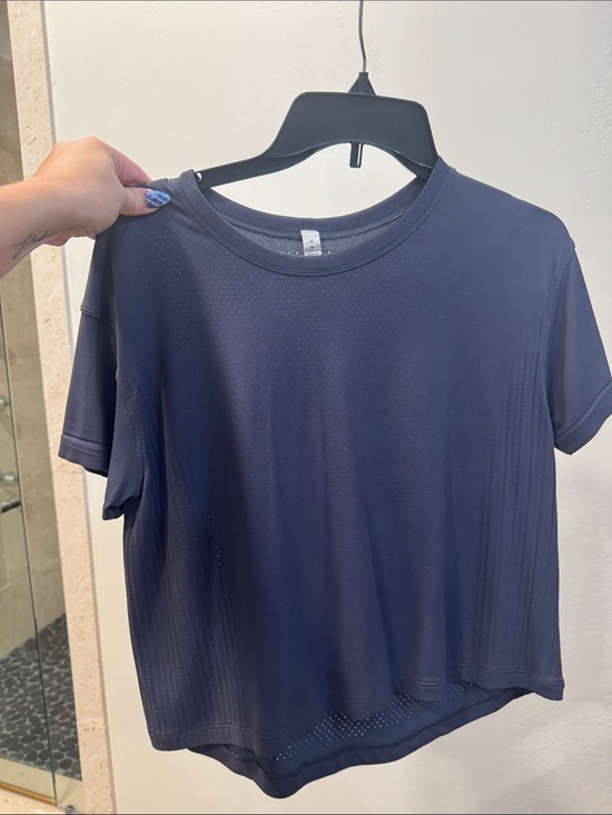 lululemon athletica Tops - 07. lululemon Navy Short Sleeve Crew Performance Tee